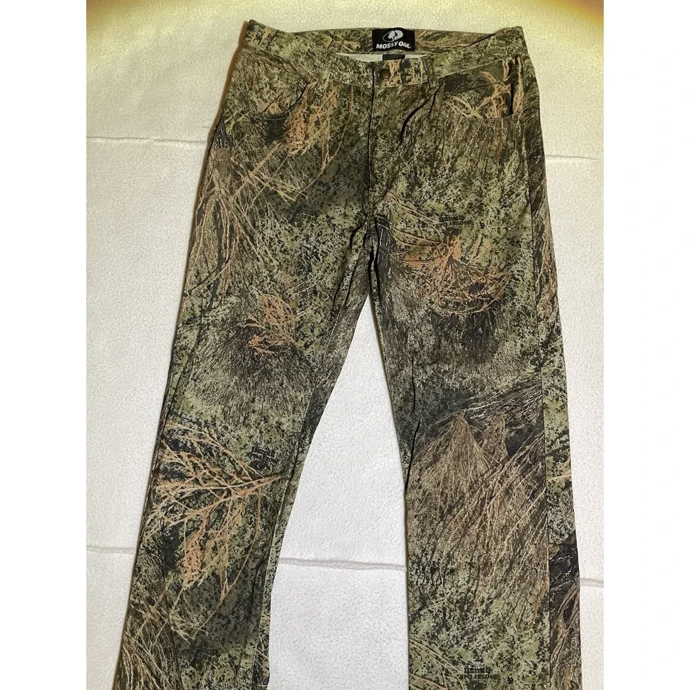 Mossy Oak Camo Pants Break Up Camouflage Baggy Hunting Streetwear Mens Size 34‎